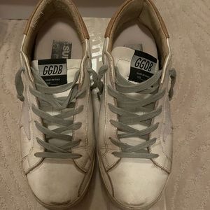 Golden Goose Superstar white leather with light brown